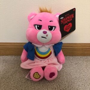 Stranger Things x Care Bears Cheer Bear as Eleven 9”Plush NWT